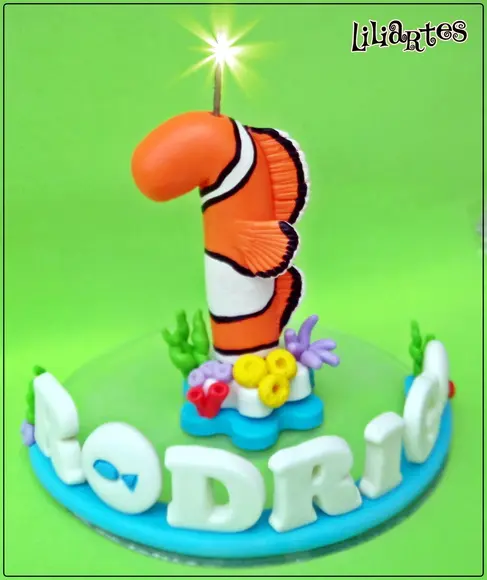 vela fundo do mar 15cm-proibido cópia