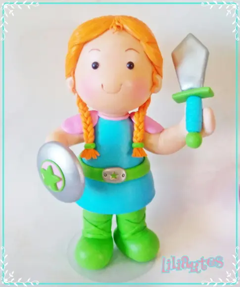 Boneca estilizada 30cm -Baby Viking