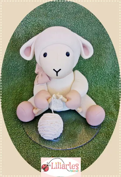 Ovelinha Vintage 15cm_cópia Proibida