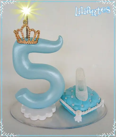 Vela Princesa Cinderela 13 cm