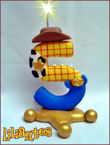 vela xerife Toy Story- 12cm