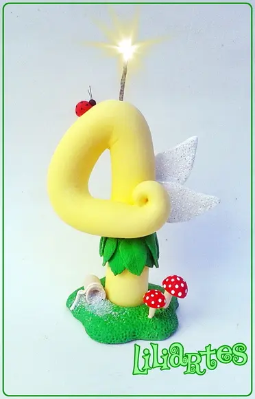 Vela 13 cm fadinha-cópia proibida