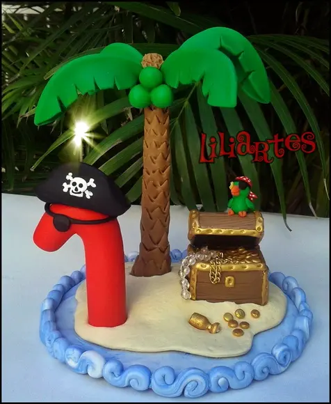 Topo de Bolo Piratas_cópia Proibida