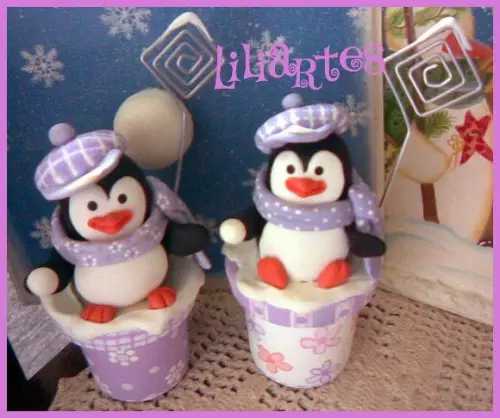 Porta recados pinguins