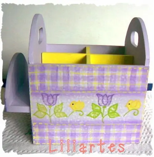 Porta talheres e guardanapos_tulipa