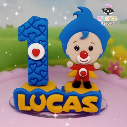 Vela de aniversário de Biscuit Plimplim Herói do coração
