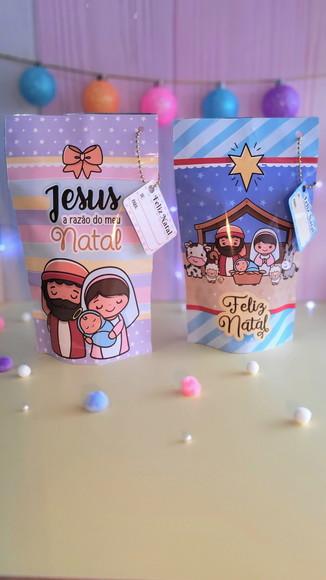 Saquinho Zip Lock Natal Pequeno