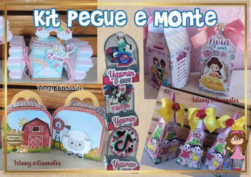 Personalizados Pegue e Monte