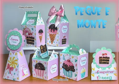 Confeitaria Pegue e Monte 40 Itens