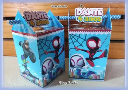 Spidey e Seus Amigos Caixa Canudo