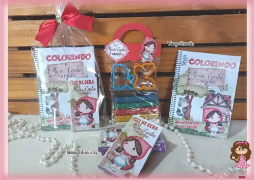Chapeuzinho Vermelho Kit Colorir com Massinha