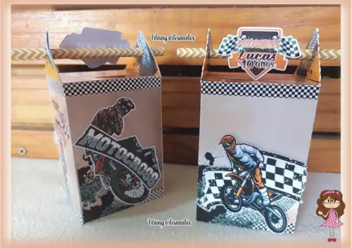 Motocross Caixa Canudo