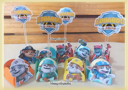 Rubble e Sua Turma 50 Forminhas e 50 Toppers