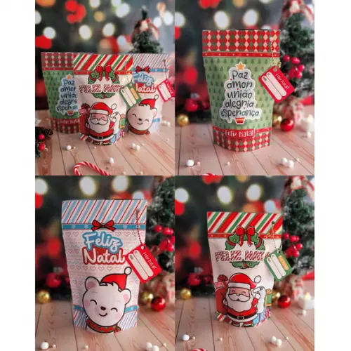 Saquinho Zip Lock Natal Grande