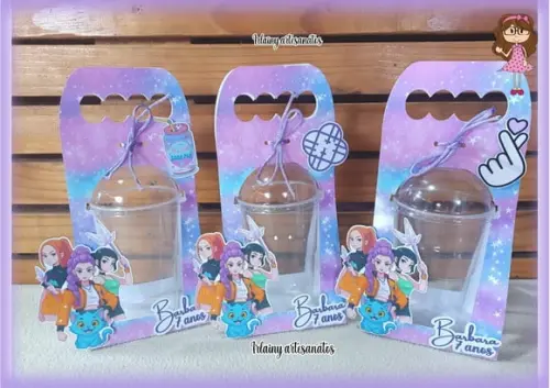 K-pop Caixa com Copo Bolha