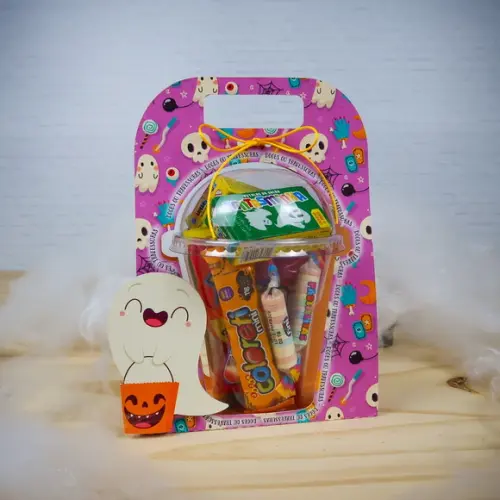 Caixa com Copo Bolha Halloween