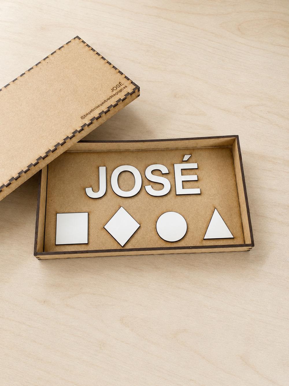 Kit Nome e Formas Geométricas Personalizado - José