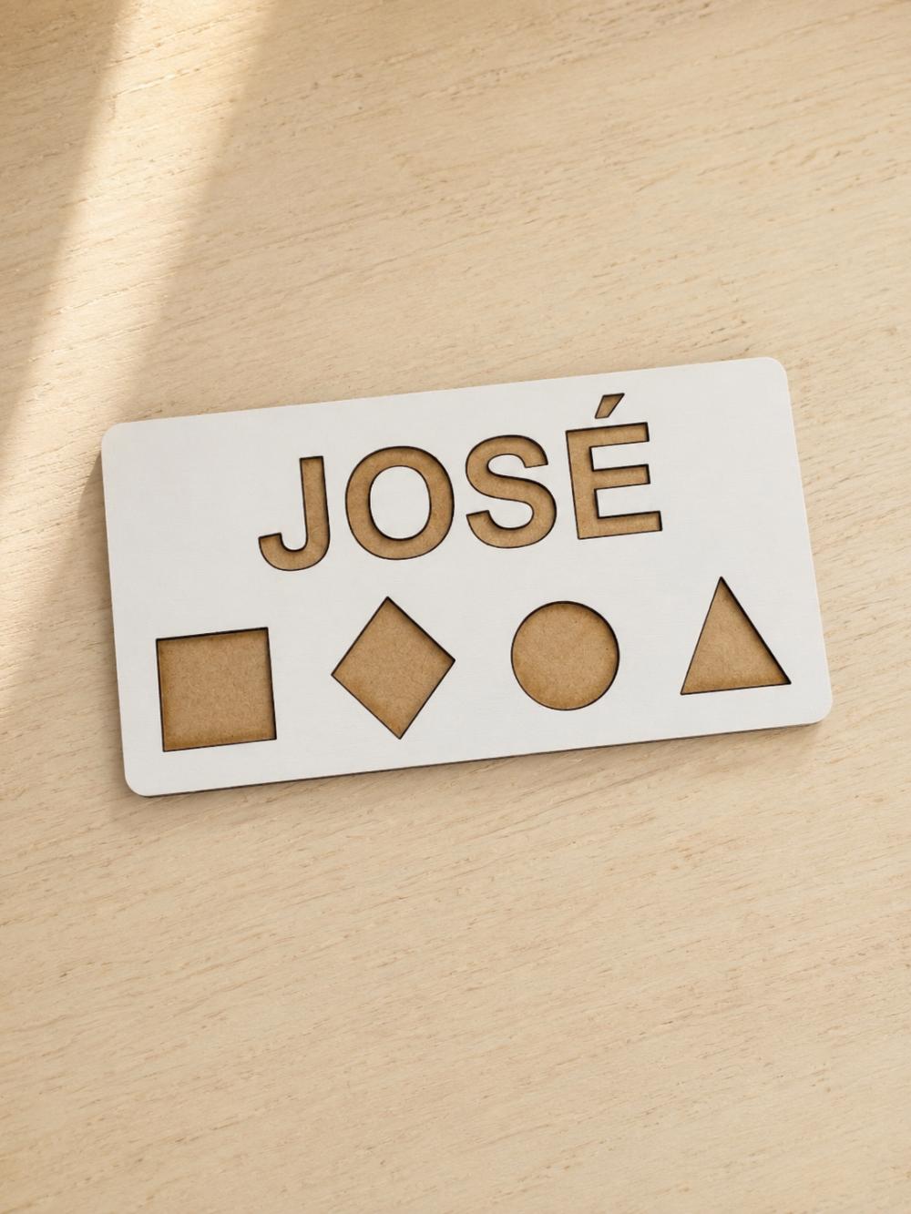 Kit Nome e Formas Geométricas Personalizado - José
