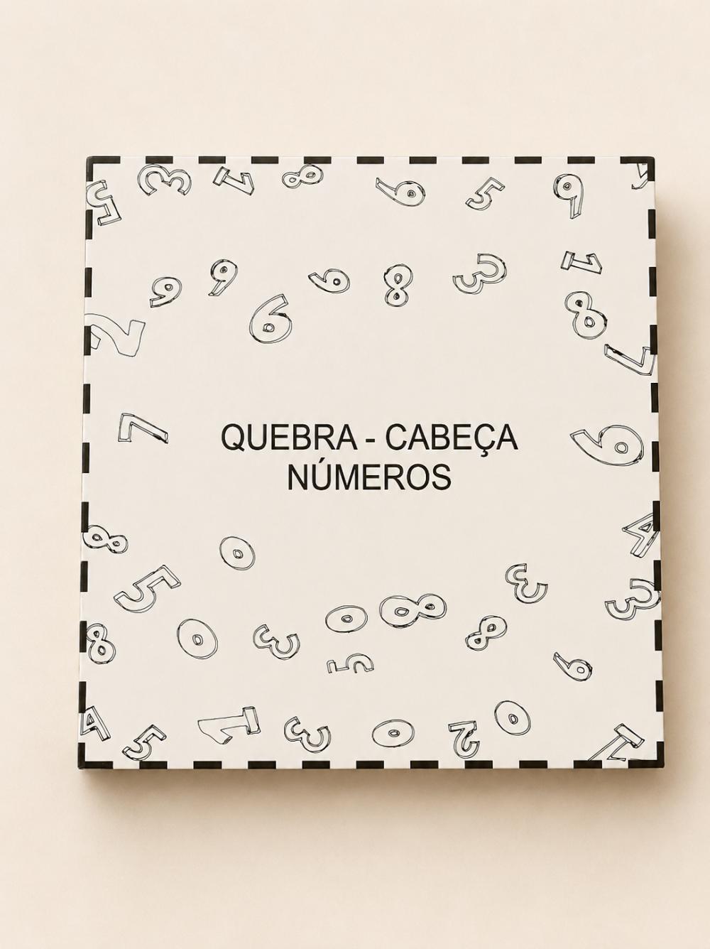 Kit 4 Quebra-Cabeças Educativos Números 1 ao 30 MDF 21x21