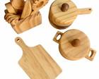 Kit Cozinha de Madeira - com 9 Peças