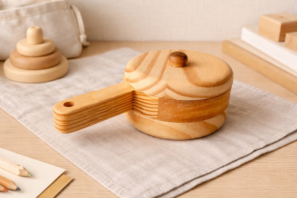 Kit Cozinha de Madeira com 4 Peças