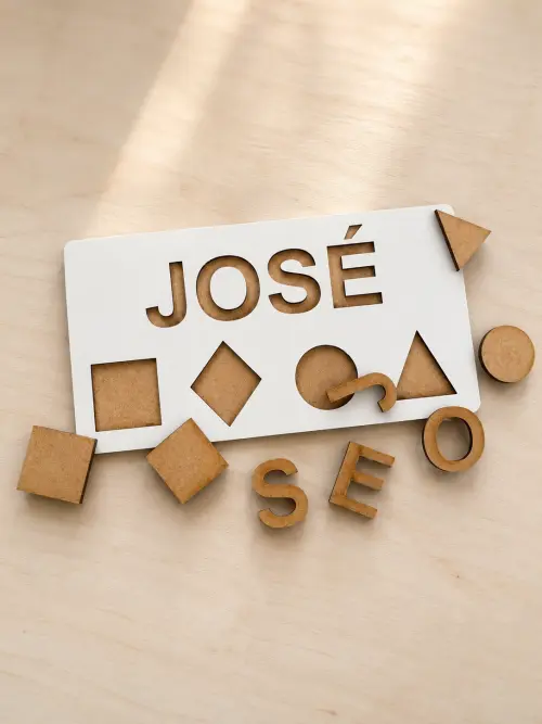 Kit Nome e Formas Geométricas Personalizado - José