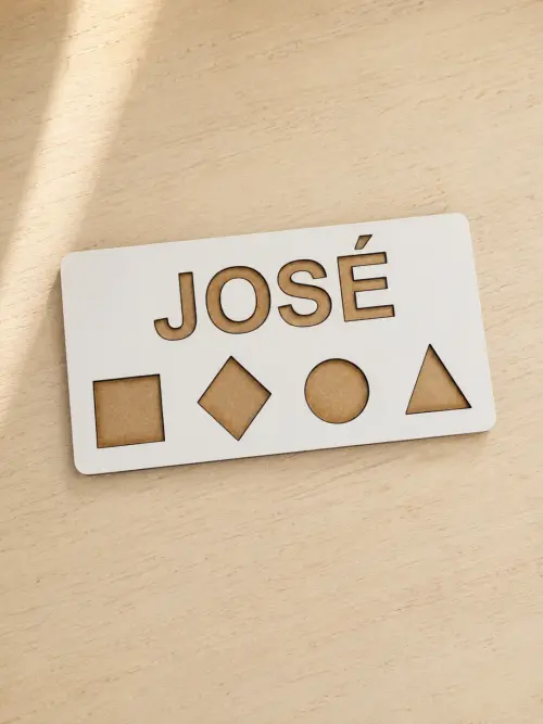 Kit Nome e Formas Geométricas Personalizado - José