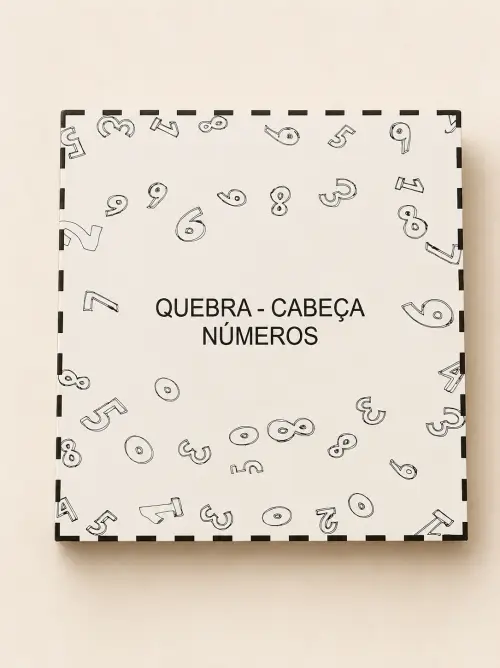 Kit 4 Quebra-Cabeças Educativos Números 1 ao 30 MDF 21x21