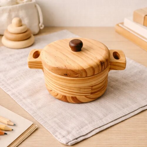 Kit Cozinha de Madeira - com 9 Peças