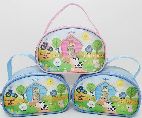 Bolsa Fazendinha Rosa Personalizada