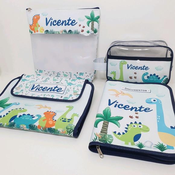 Kit Organizador do Bebê Dinossauros