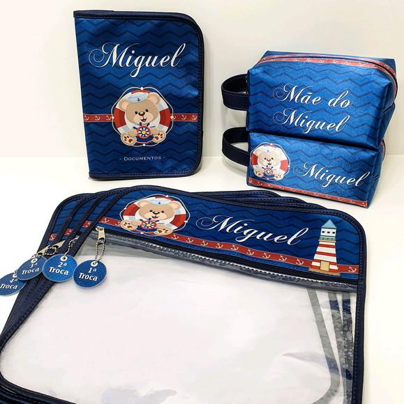 Kit Organizador Bebê - Urso Marinheiro