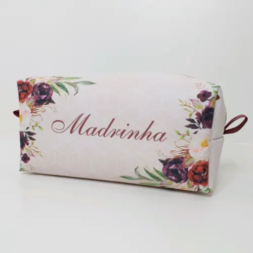 Nécessaire Madrinha Marsala Floral