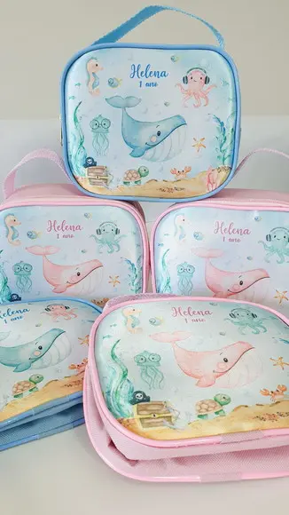 Bolsa Personalizada Fundo do Mar Sereia