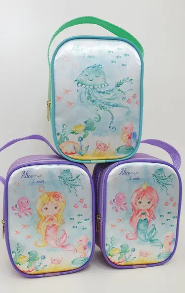 Bolsa Sereia Fundo do Mar Personalizada