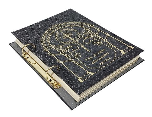 Fichário A5 Portas de Durin - Capa Dura Preto