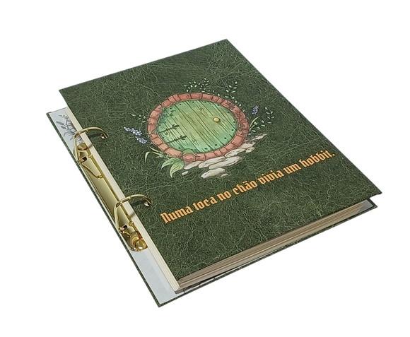 Fichário A5 Hobbit - Capa Dura Verde Musgo
