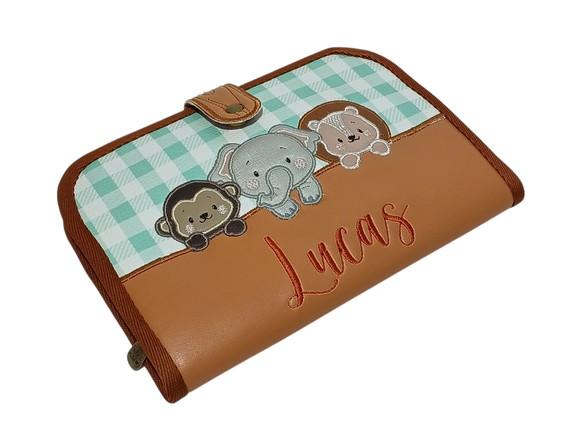 Porta Caderneta de Vacinação Safari - Personalizada