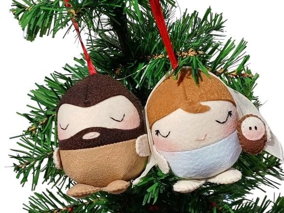 Pingentes de Natal - Presépio