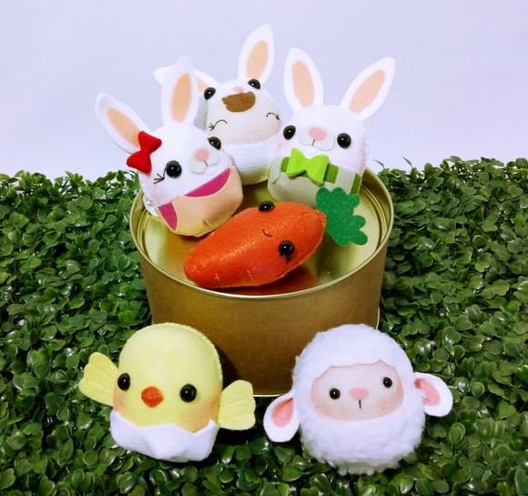 Decoração de Páscoa - Bichinhos em Feltro