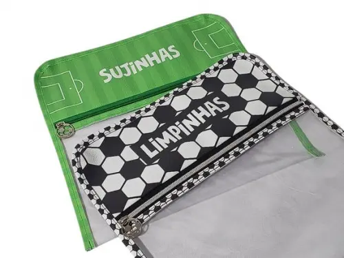 Kit de Saquinhos Volta às Aulas - Tema Futebol