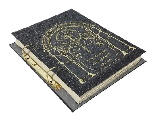 Fichário A5 Portas de Durin - Capa Dura Preto