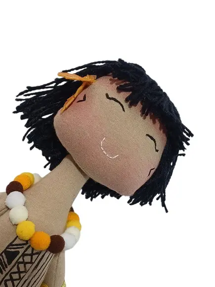 Boneco de Pano Curumim- Indígena