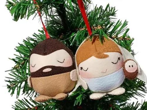 Pingentes de Natal - Presépio