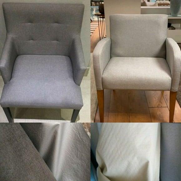1 Capa Poltrona Sob Medida em Suede