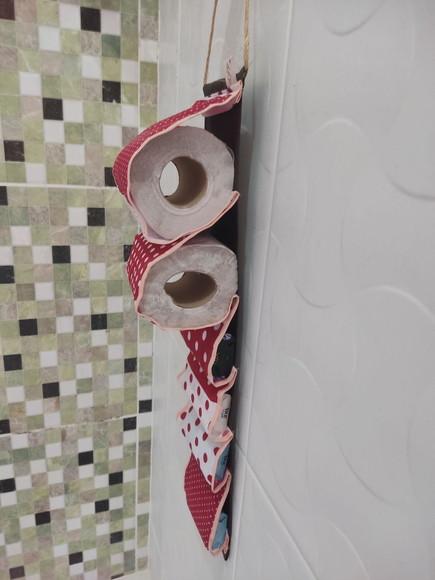 1 Porta Papel Higiênico e Sabonete Artesanal