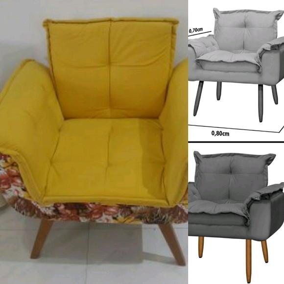 2 Capa Poltrona em Tecido Linho