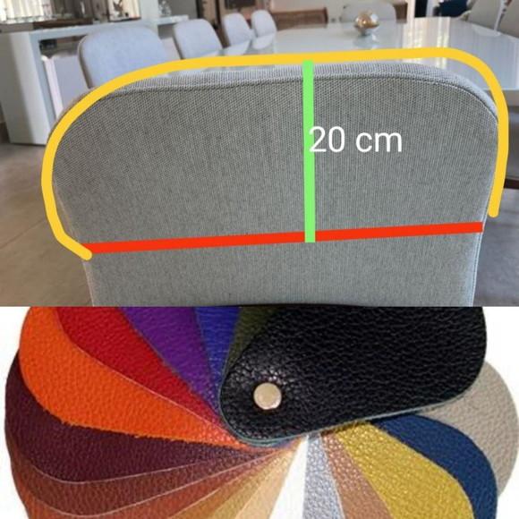 17 Capas para Metade do Encosto da Cadeira em Suede