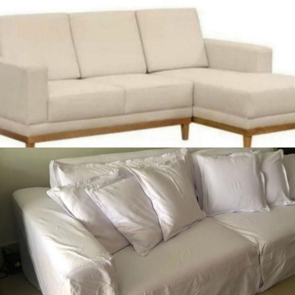2 Capas Sofá Retrátil Reclinável em Corino