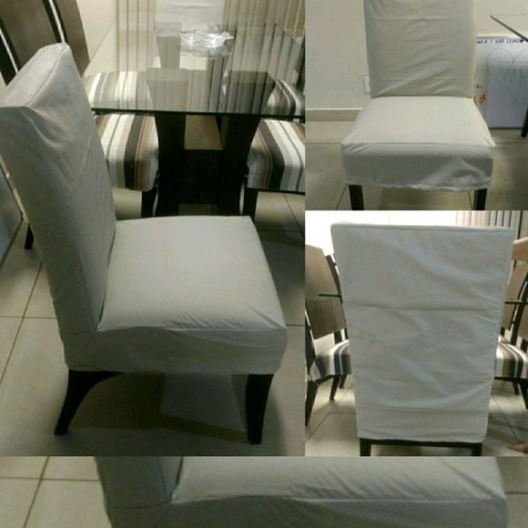 4 Capas Cadeira Impermeavel Corino